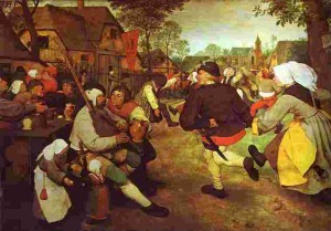 Pieter Bruegel - Danza contadina 1567, Kunsthistosisches Museum, Vienna